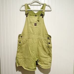 Vintage 90s Garden Gear Green Shortalls Size Large Made In USA